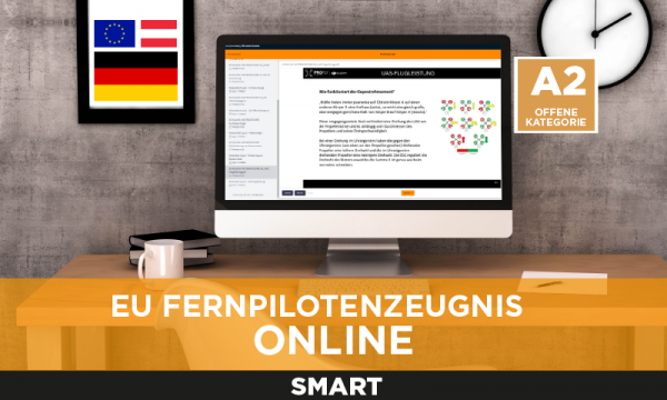 Fernpilotenzeugnis A2 Online Kurs mit Prüfung