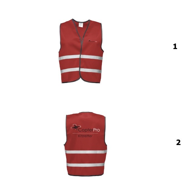 Kitzretter Warnweste mit Reflektoren/ Geruchsneutral