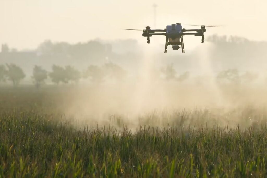 Agrardrohne für die Ausbringung von Dünger und Pflanzenschutz