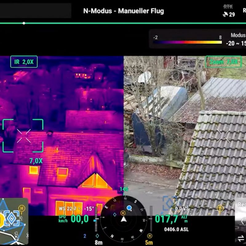 Thermografie Inspektion mit Drohne