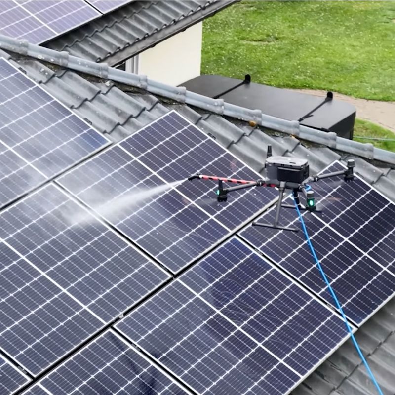 PV Reinigung mit Drohne