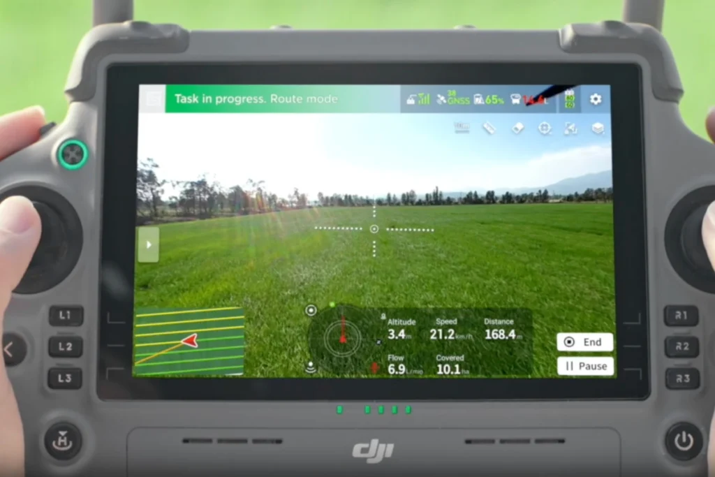 Virtueller Gimbal der AgrasT25P mit elektronischer Stabilisation