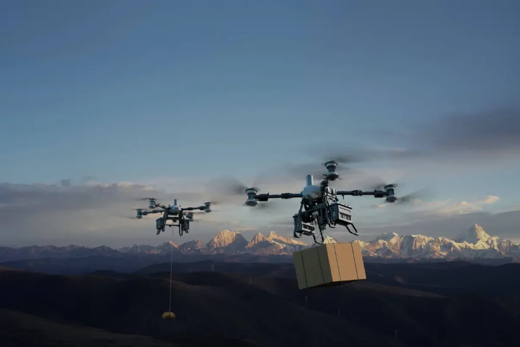 DJI FlyCart 100 mit effizientem Windensystem