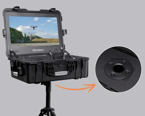 Monitorkoffer für Drohnen. Der Ideale Zusatzmonitor für Wärmebilddrohnen im Bereich Kitzrettung und Jagd