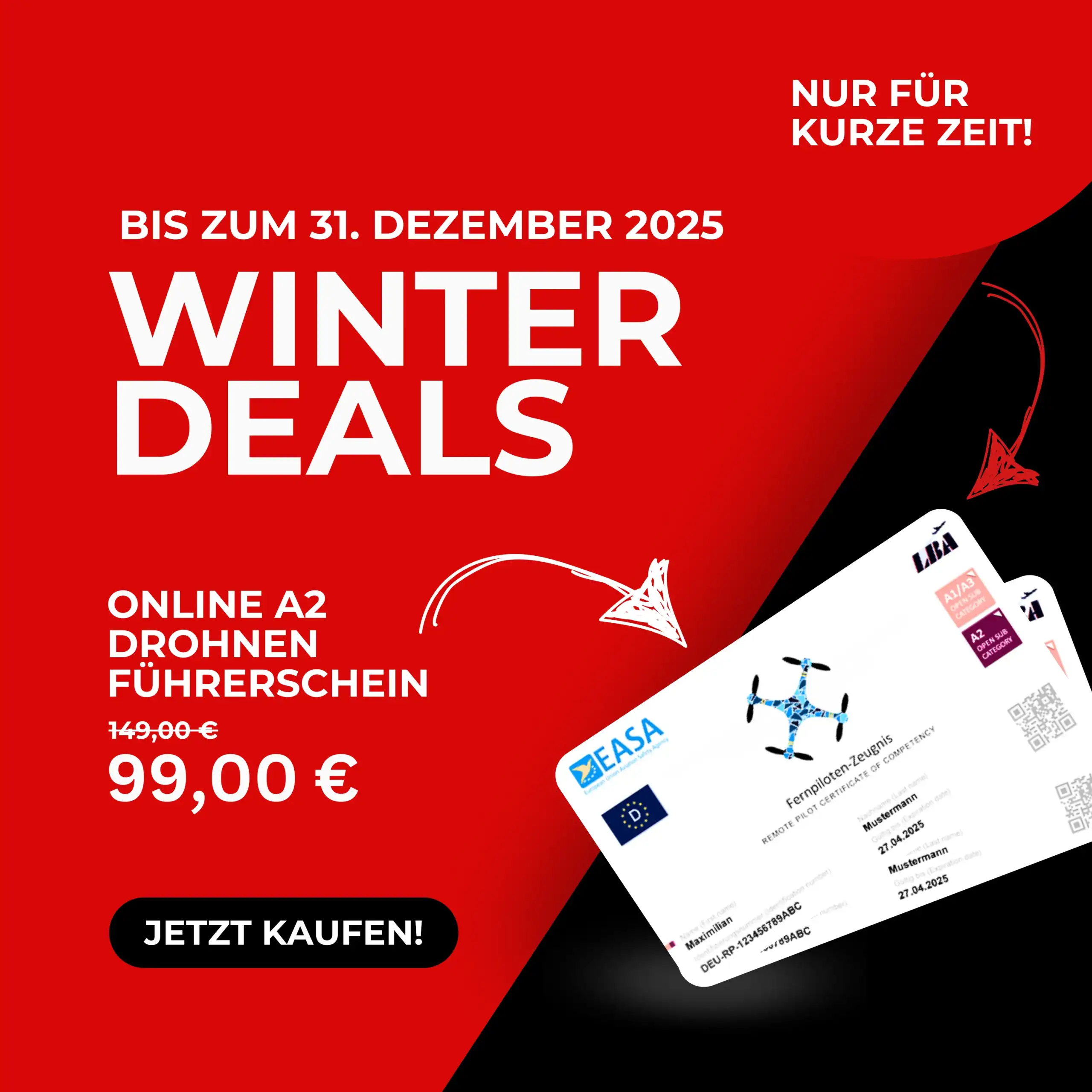 Winter Deal: Drohnenführerschein